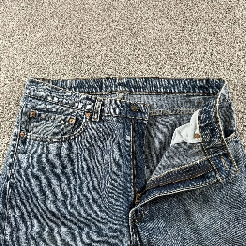 Vintage Levis Jeans Mens 36x32 (Fits 34x31)‎ Blue Acid Denim 505 90s Made in USA